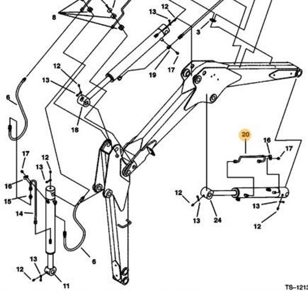 Tubo idraulico per Bobcat 6595654