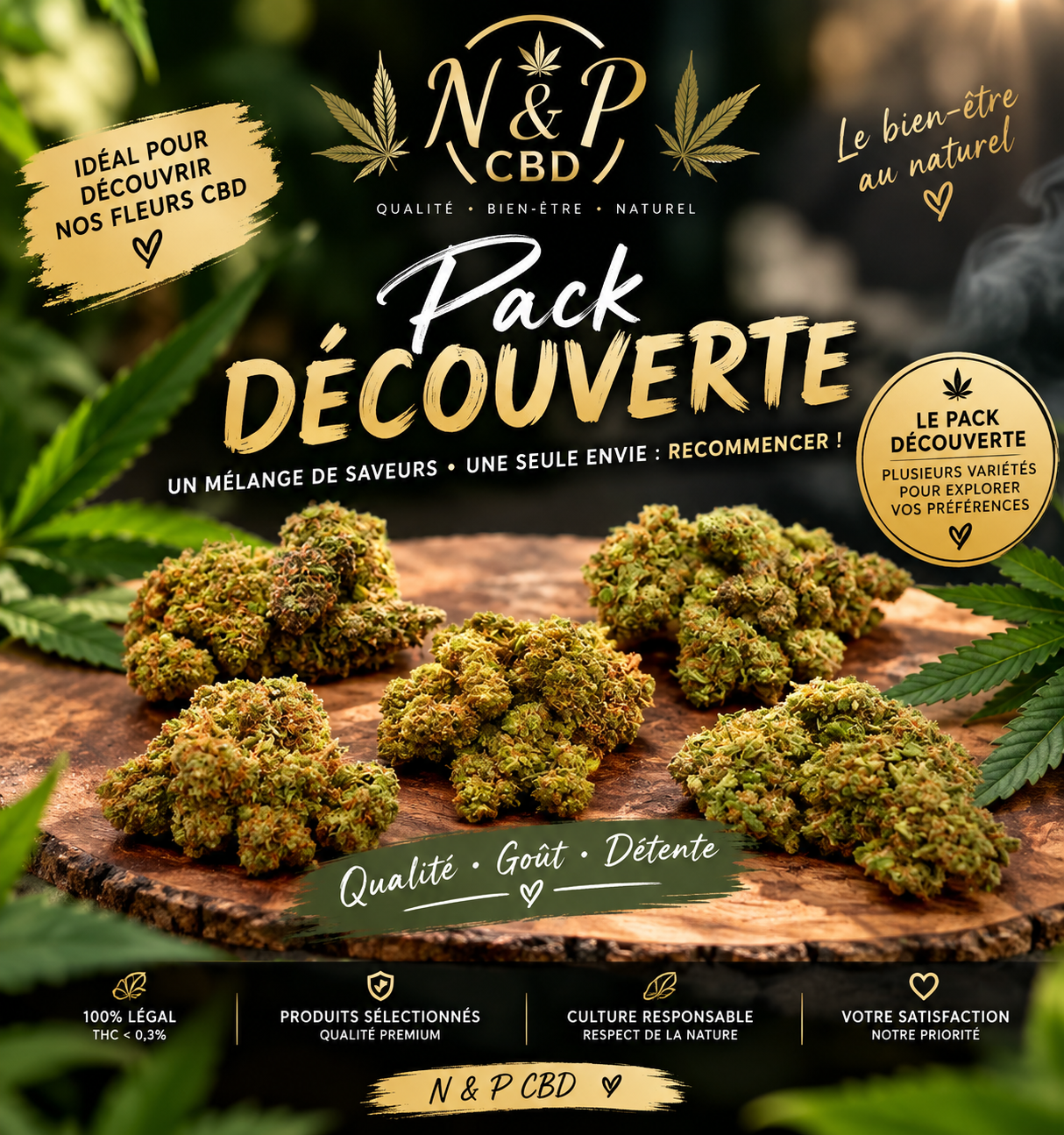 Pack Découverte Fleurs CBD