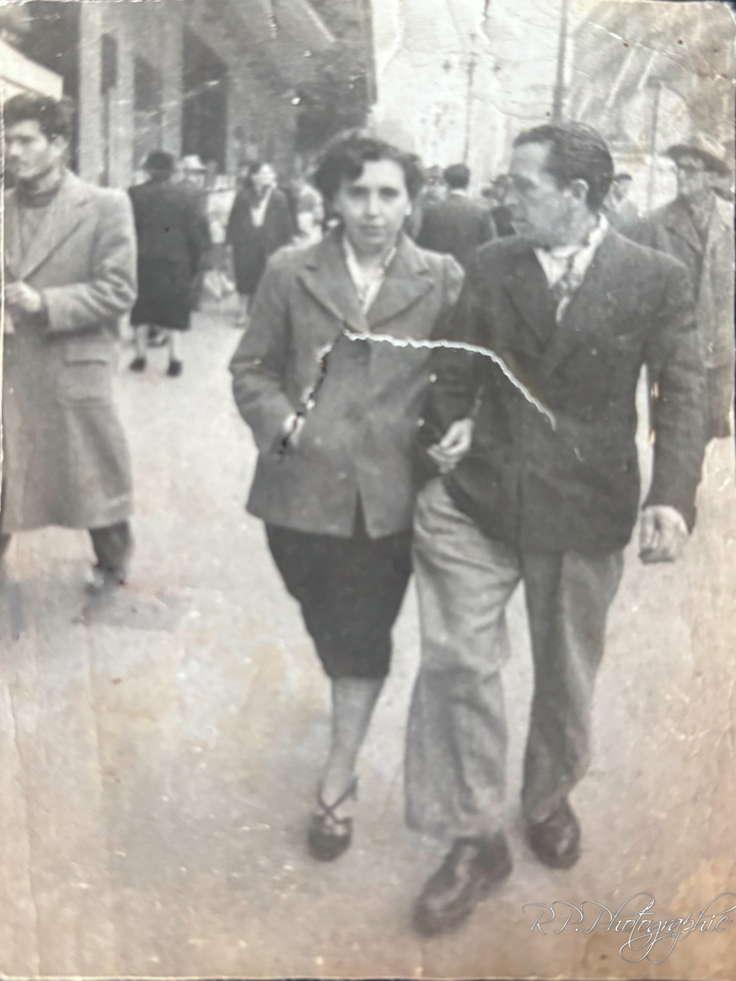 Photo griffée
