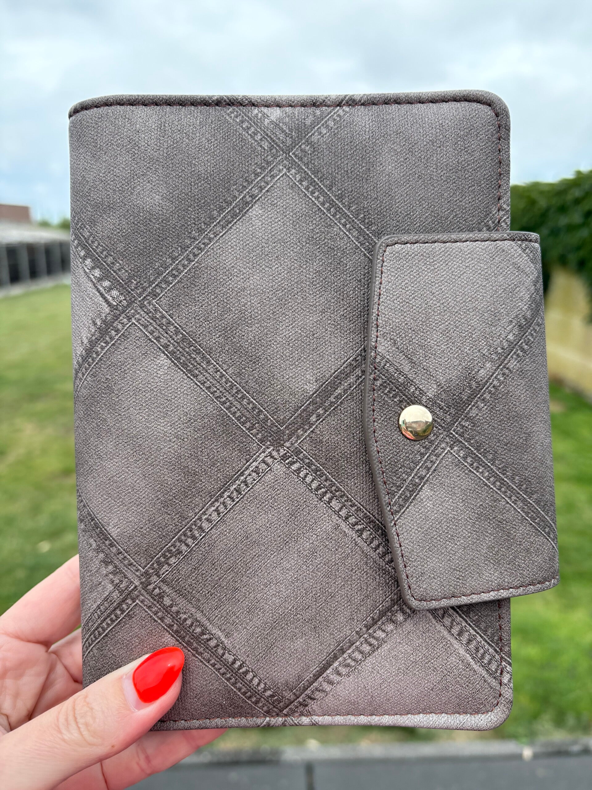 Binders in jeansmotief