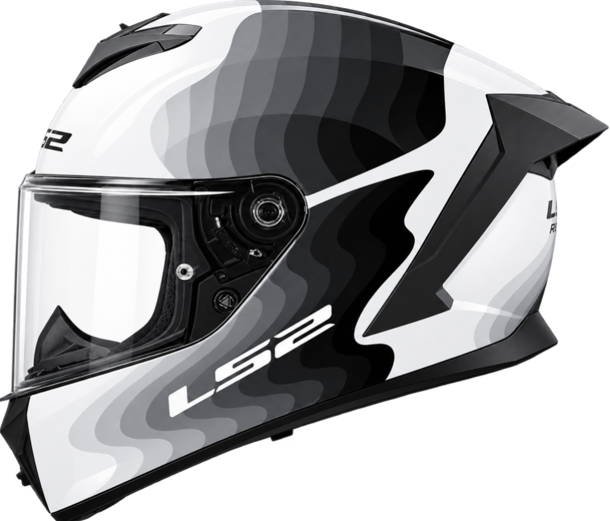 LS2 FF820 RAPID III FLOW WHITE GREY