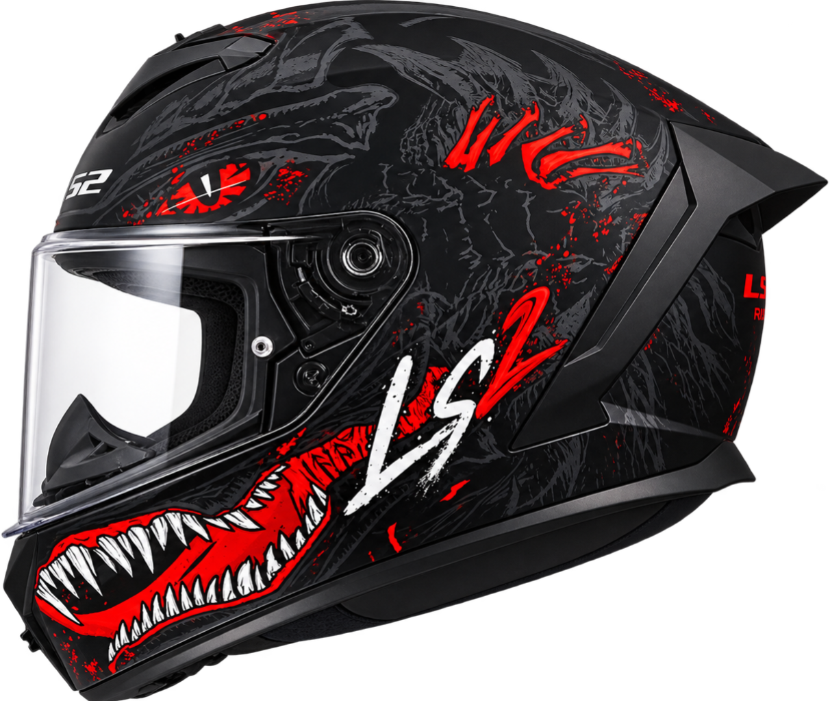 LS2 FF820 RAPID III KAIJU II BLACK RED WHITE