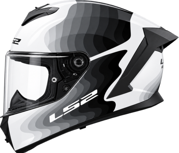 LS2 FF820 RAPID III FLOW WHITE GREY