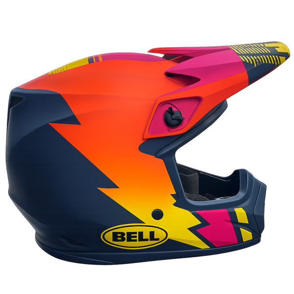 Bell MX-9 ORANGE BLEU PINK YELLOW