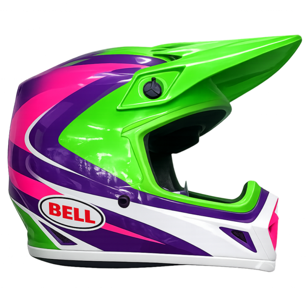 Bell MX-9 MIPS JACKAL GREEN PURPLE PINK