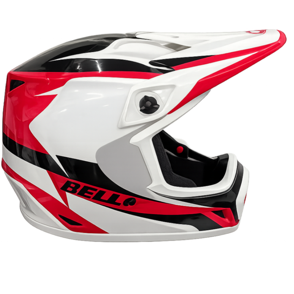 Bell DIRT WHITE BLACK RED