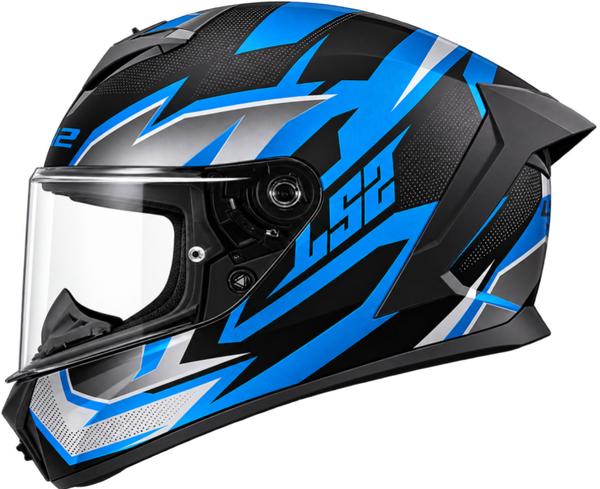 LS2 FF820 RAPID III XTREM BLACK BLUE PETROL