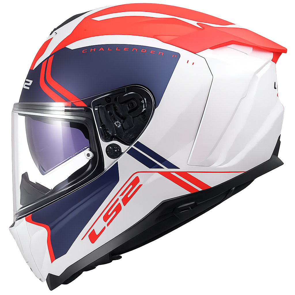 LS2 FF817 CHALLENGER II TITAN WHITE BLUE RED