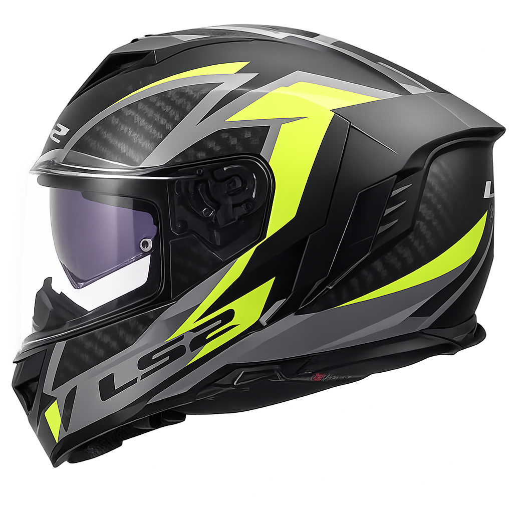 LS2 FF818 STORM III DYNAMO BLACK H-V YELLOW