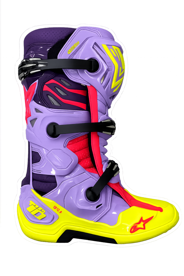 Botte Tech 10 supervented violet et jaune