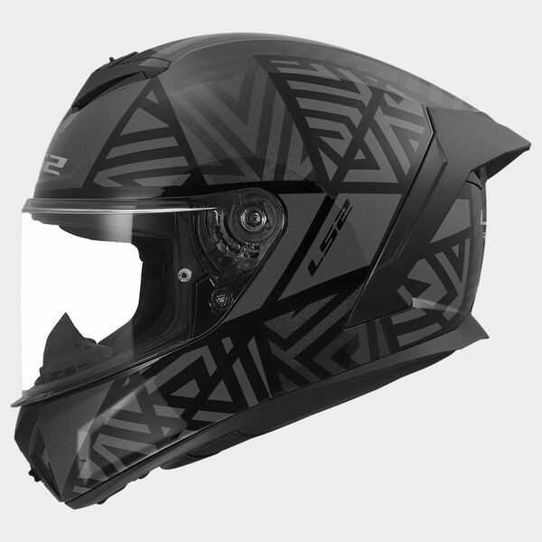 LS2 FF820 RAPID III LABYRINTH BLACK GREY