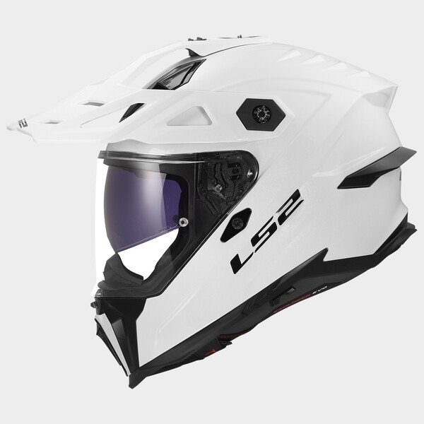LS2 MX707 EXPLORER EVO SOLID WHITE