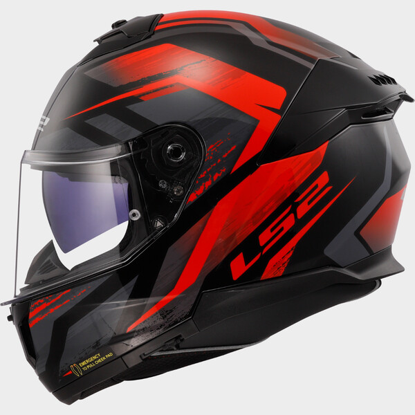 LS2 FF808 STREAM II FURY BLACK RED