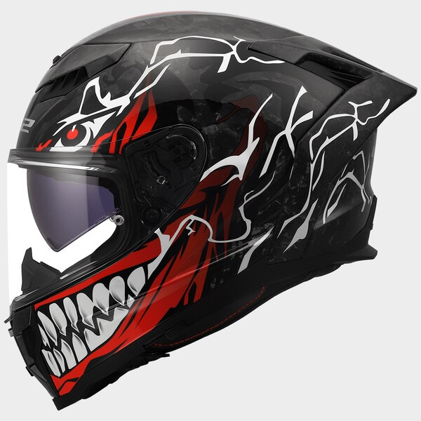 LS2 FF807 DRAGON FC INCUBUS WHITE RED