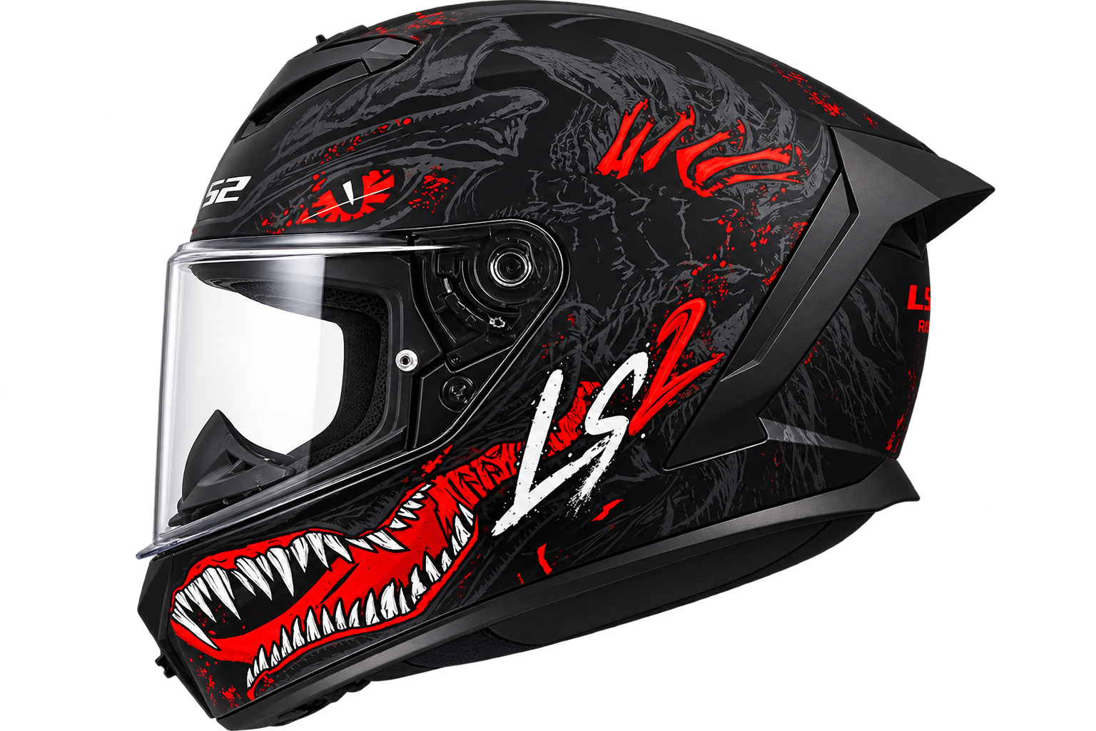 LS2 FF820 RAPID III KAIJU II BLACK RED WHITE