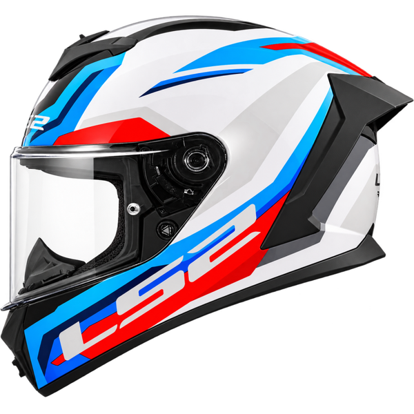 LS2 FF820 RAPID III HYPER WHITE BLUE RED