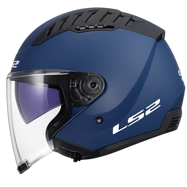 LS2 OF600 COPTER II SOLID MATT NAVY BLUE