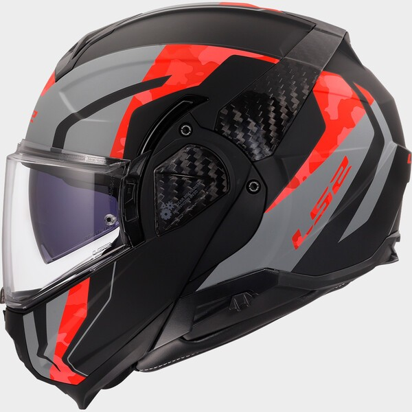 LS2 FF910 ADVANT II GLIDE BLACK GREY RED