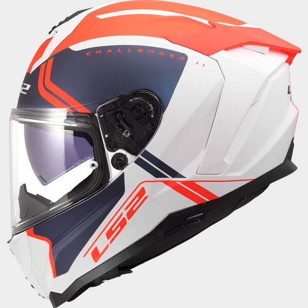 LS2 FF817 CHALLENGER II TITAN WHITE BLUE RED