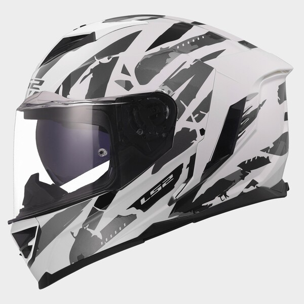 LS2 FF818 STORM III KAOS WHITE GREY