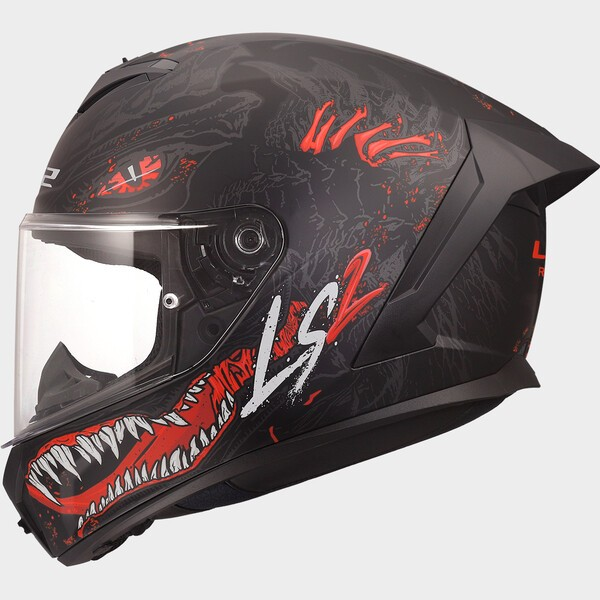 LS2 FF820 RAPID III KAIJU II BLACK RED WHITE