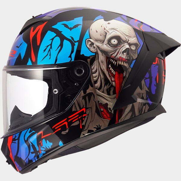 LS2 FF820 RAPID III ZOMBIE II BLACK RED BLUE