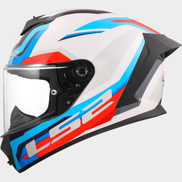 LS2 FF820 RAPID III HYPER WHITE BLUE RED