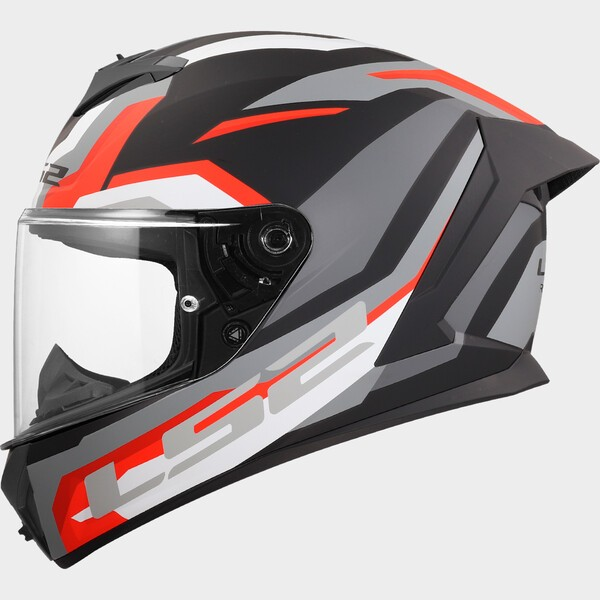 LS2 FF820 RAPID III HYPER BLACK RED