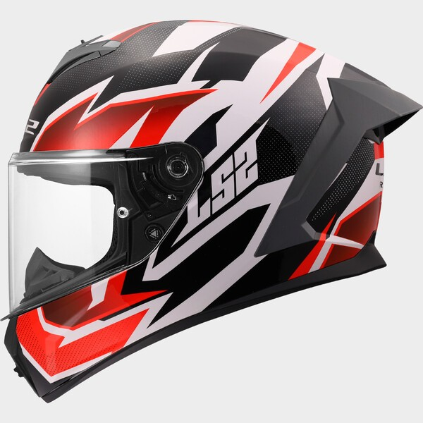 LS2 FF820 RAPID III XTREM WHITE BLACK RED