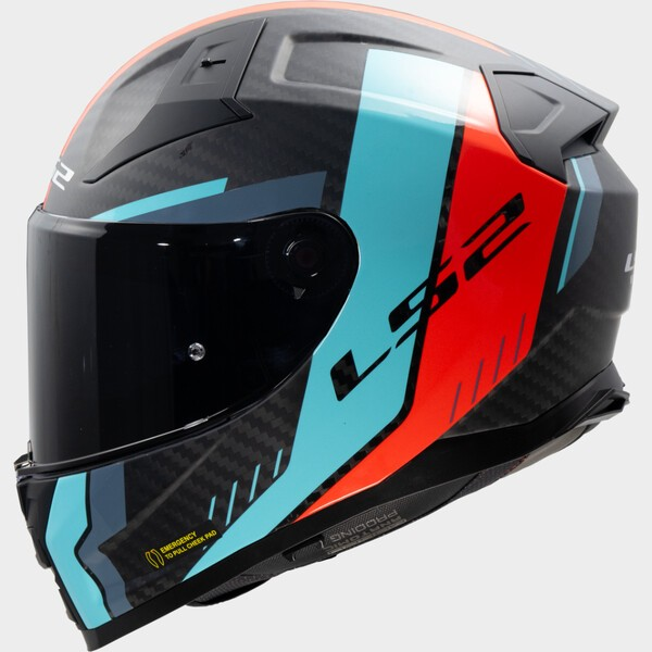LS2 FF811 VECTOR II C GRID RED CYAN-06