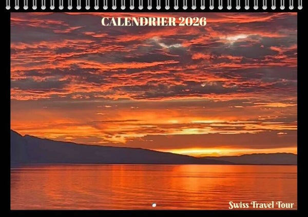 Calendrier 2026 "Swiss Sunsets"