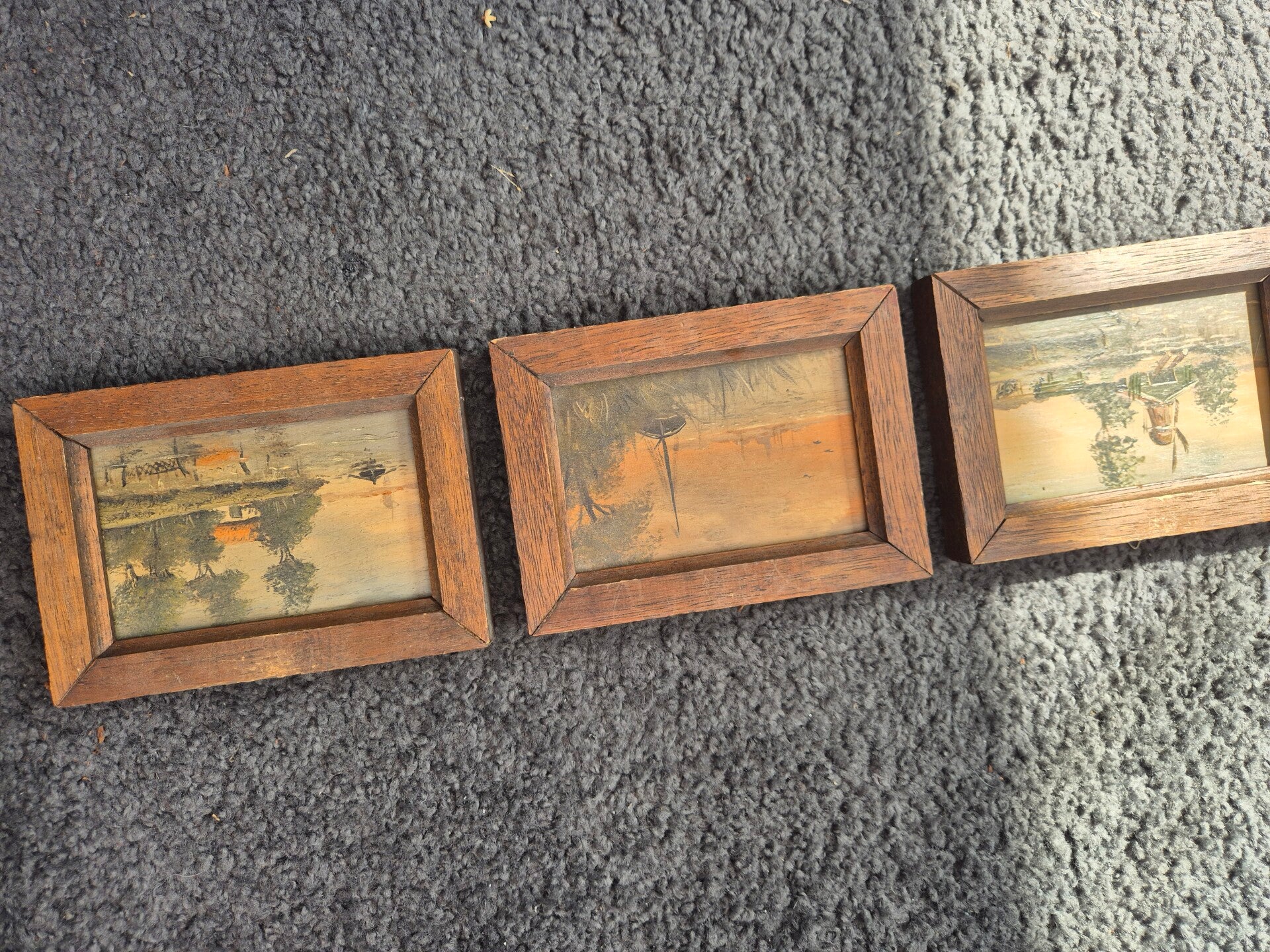 3 kleine schilderijen