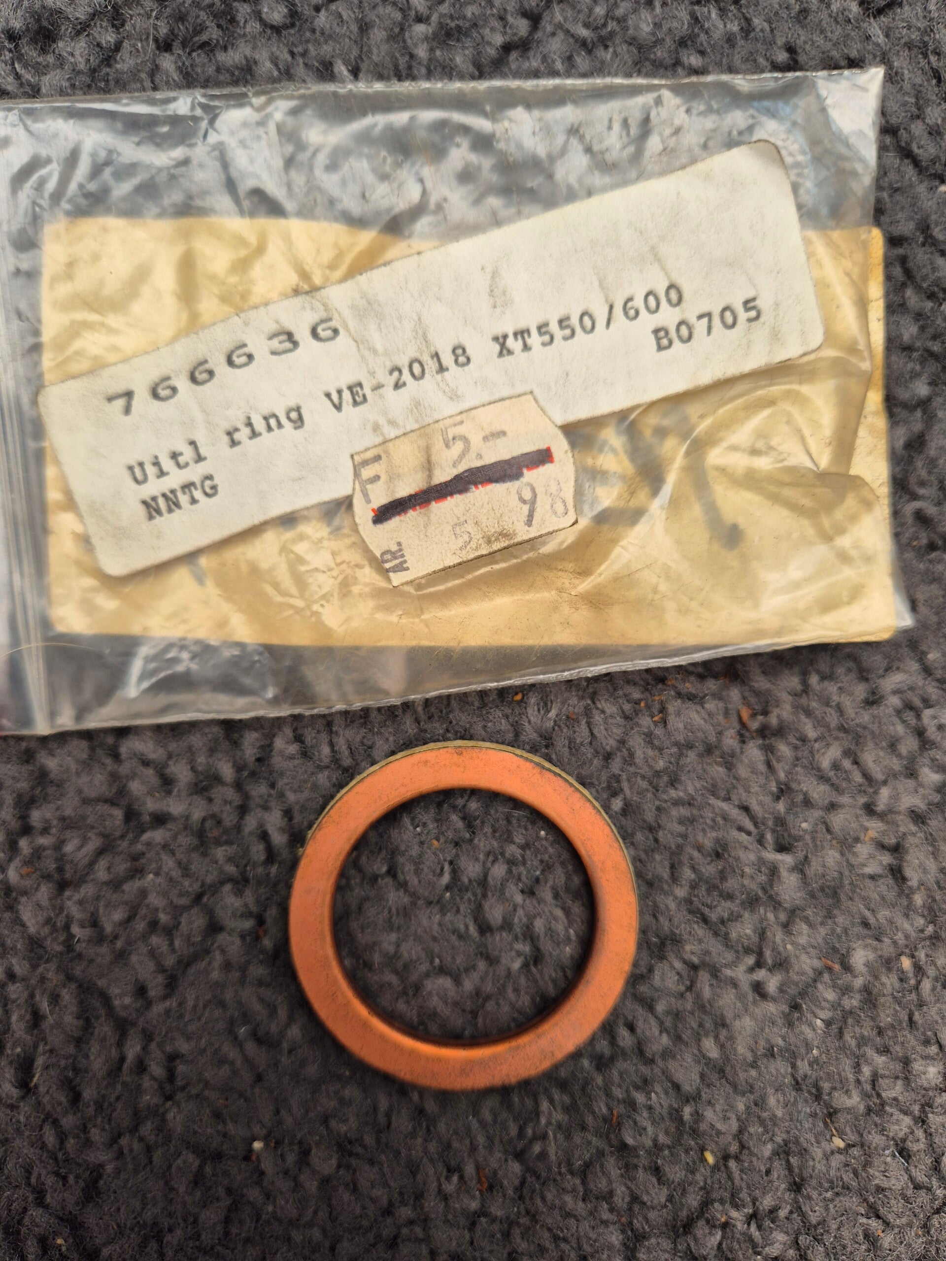 Uitlaat ring motor brommer