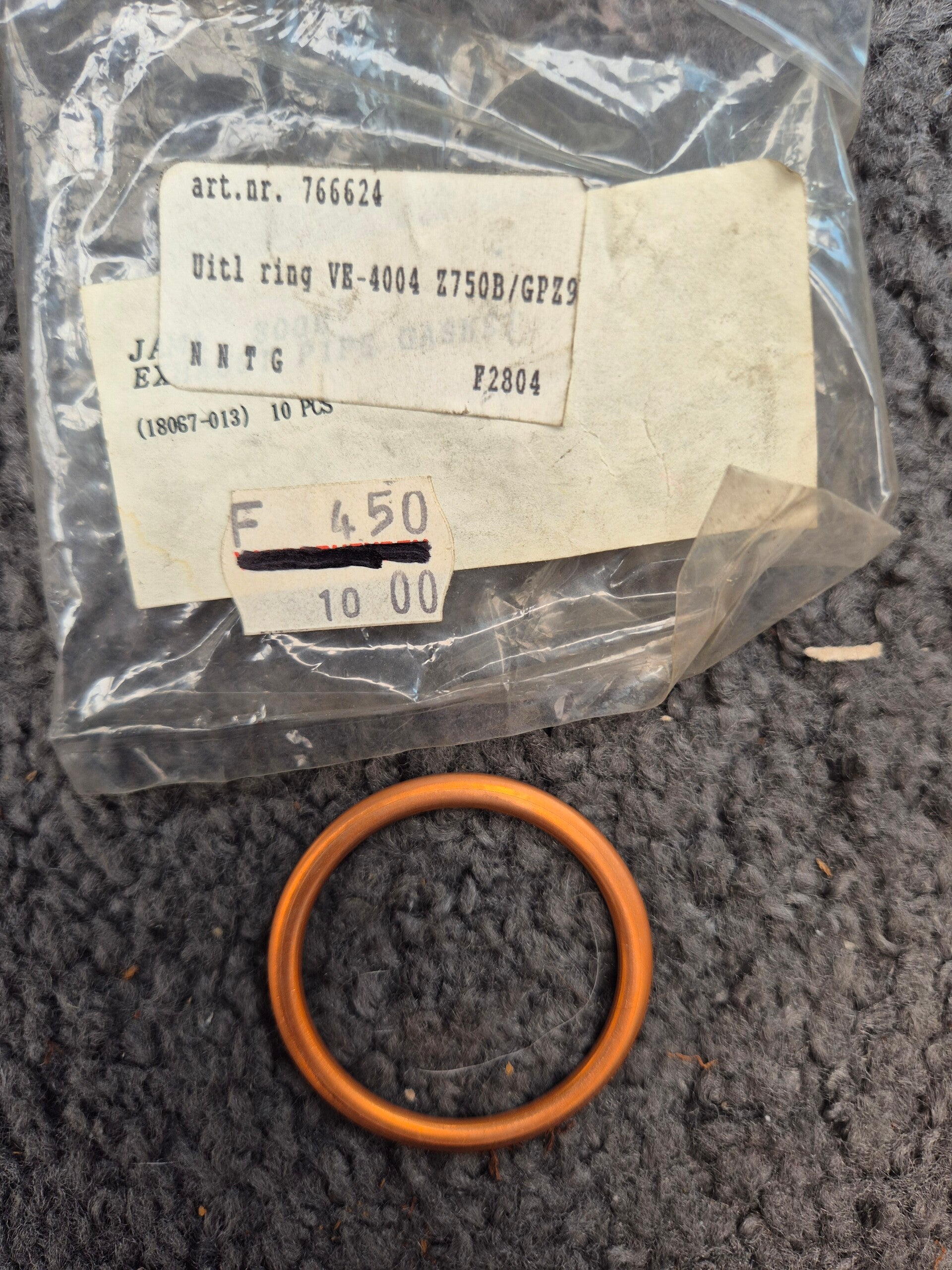 Uitlaat ring motor brommer