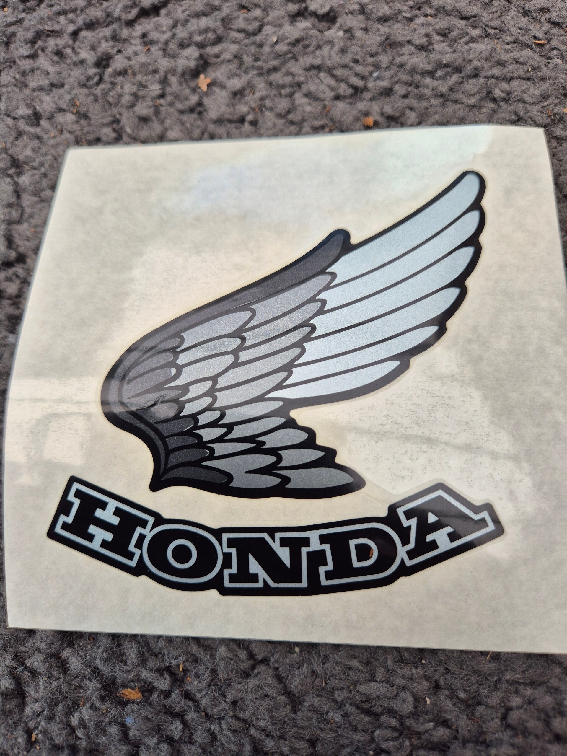 Sticker honda zwart grijs