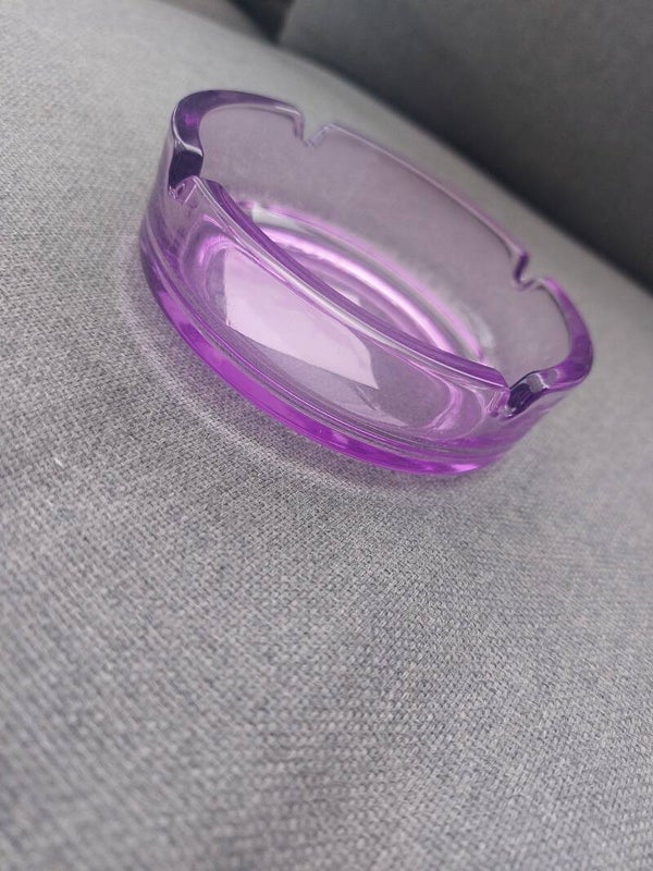 Ronde asbak kleur paars