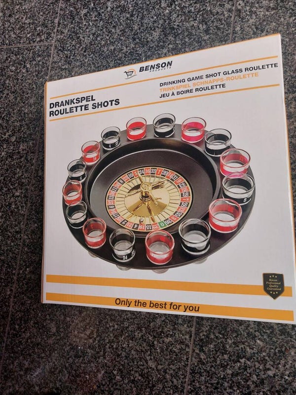 Roulette shots drankspel NIEUW
