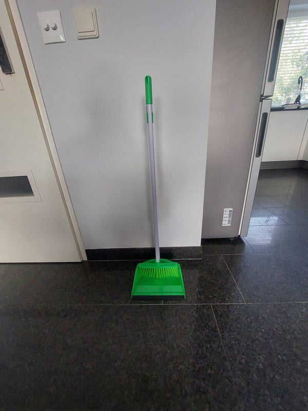 Stoffer en blik lang 82 cm NIEUW