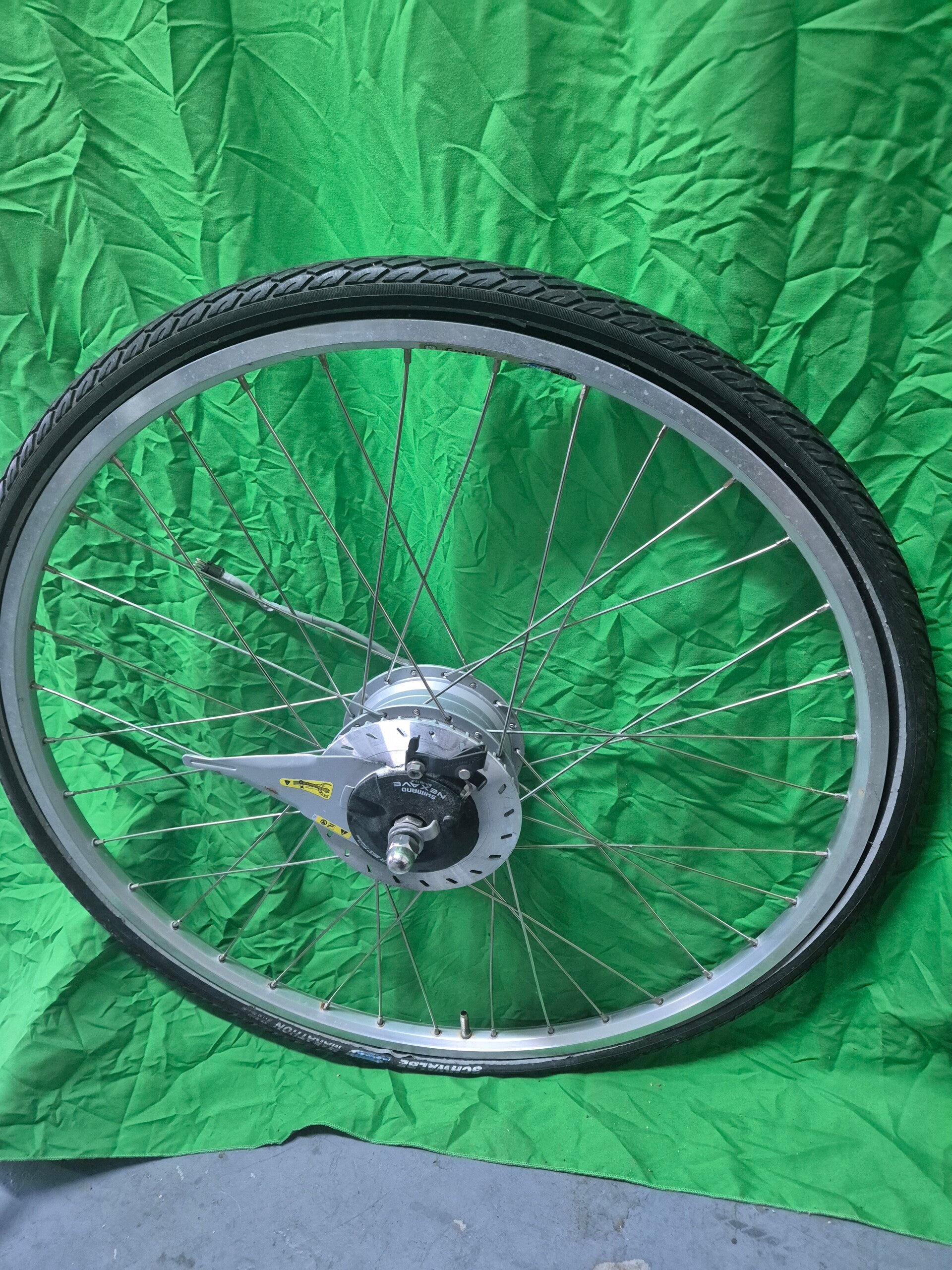 Voorwiel met motor gazelle Orange elektrische fiets