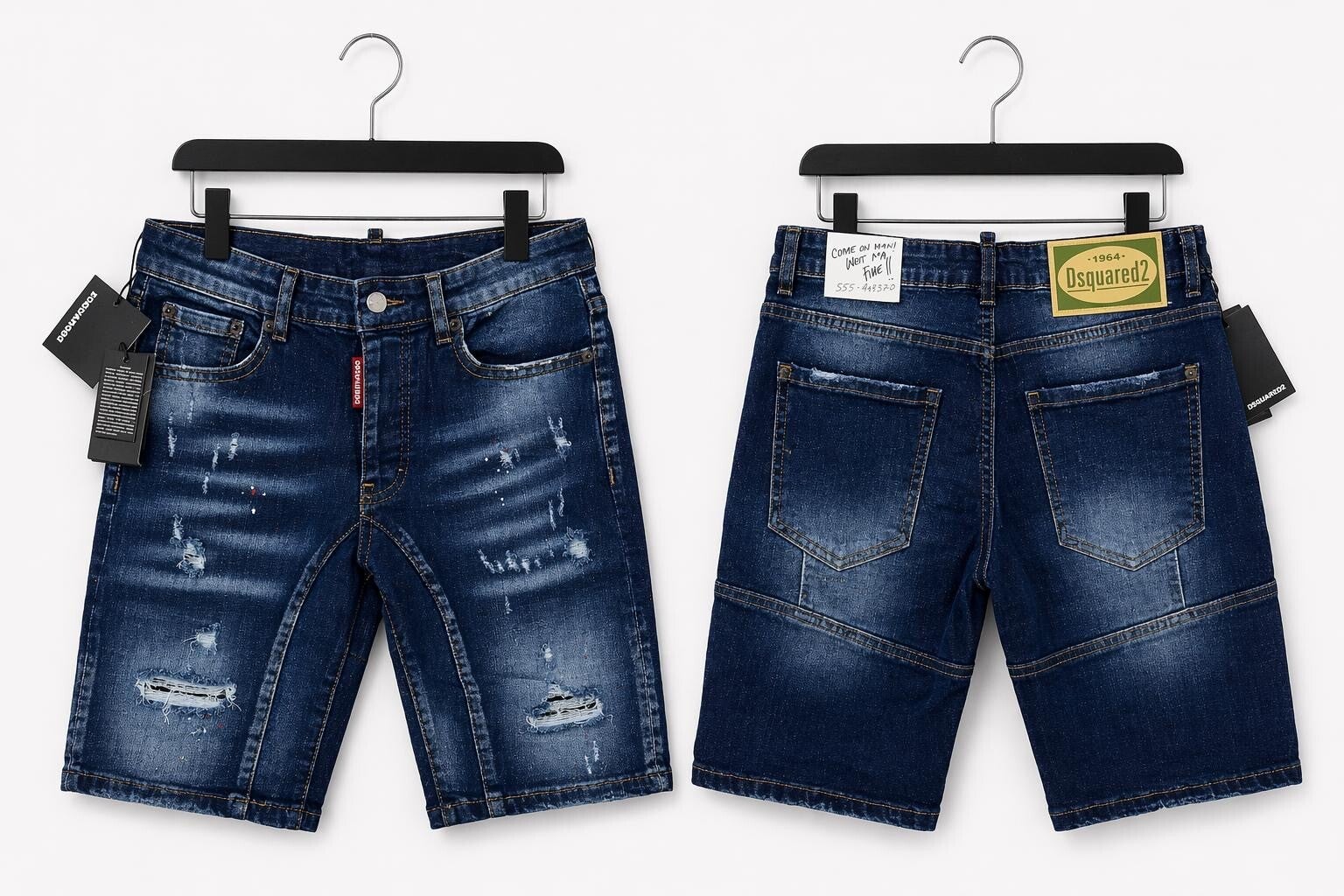 Mannen korte jeans broeken Dsquared 2