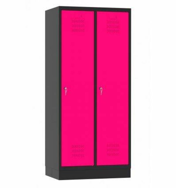 Stahlspind mit 2 Abteilen, Umkleidespind, 2-türig