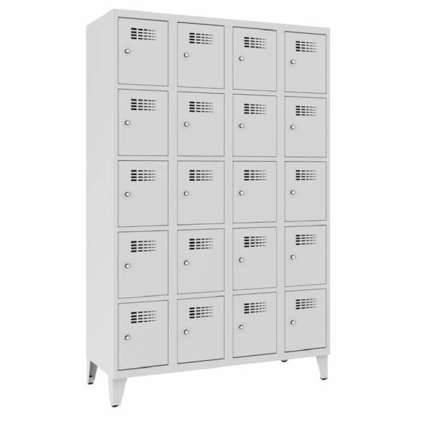 Fächerschrank, Schliessfachschrank mit Füßen 20 Abteile, B1.200 Eco