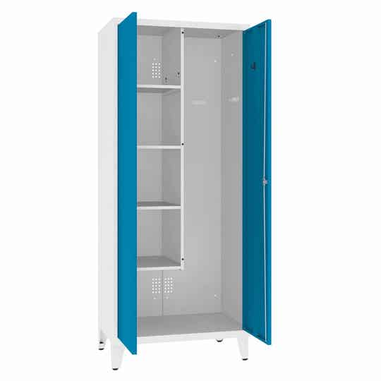 Lüllmann Spint – Metall-Kleiderschrank Blau 510101, 1800 Mm Hoch, Für Umkleide & Werkstatt