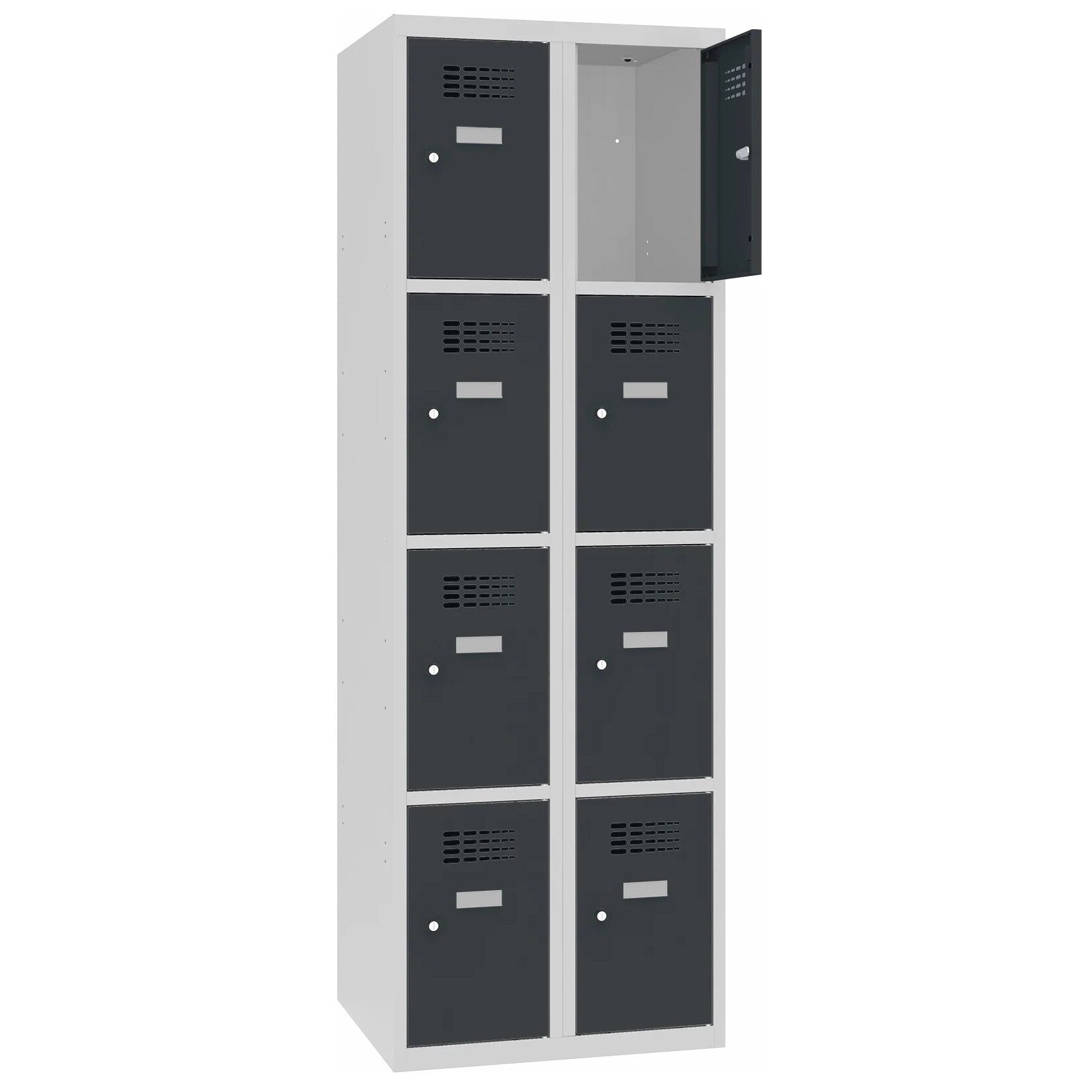 Schliessfachschrank, Fächerschrank, 8 Fächer B600 Lx