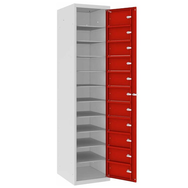 Wäscheverteilerschrank, Wäscheausgabeschrank mit 11 Fächern