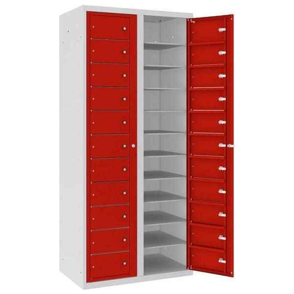 Wäscheverteilerschrank, Wäscheausgabeschrank mit 22 Fächern