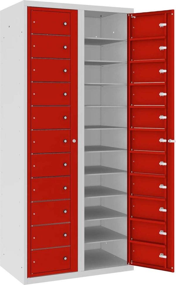 Wäscheverteilerschrank, Wäscheausgabeschrank mit 22 Fächern