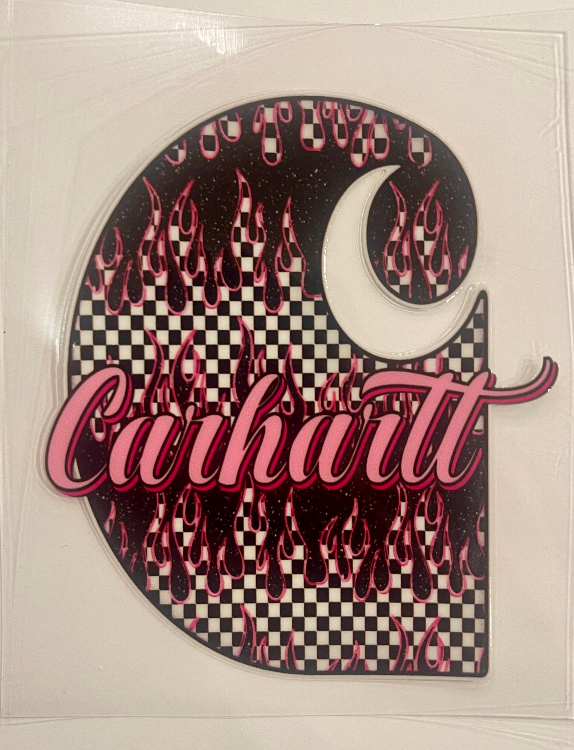 Pink Flame Checkered C