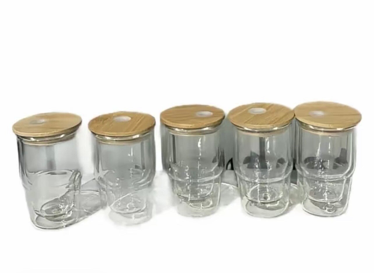 3oz Shot Glass Bamboo Lid
