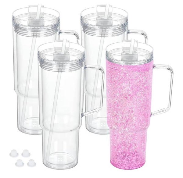 40oz Acrylic Tumbler with Handle